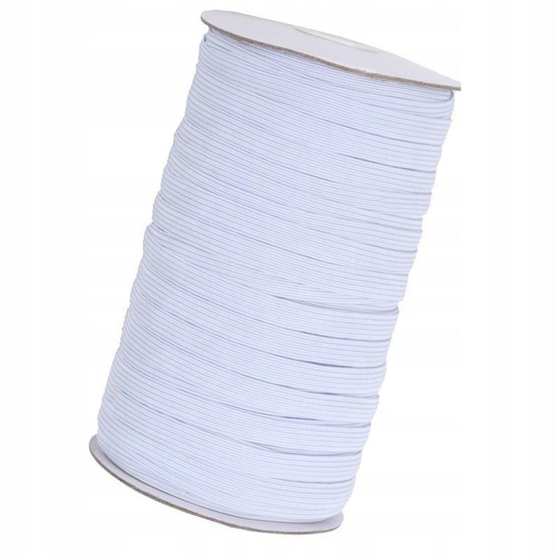 guma, gumička bílá plochá 5mm Do Maseček 10566mb