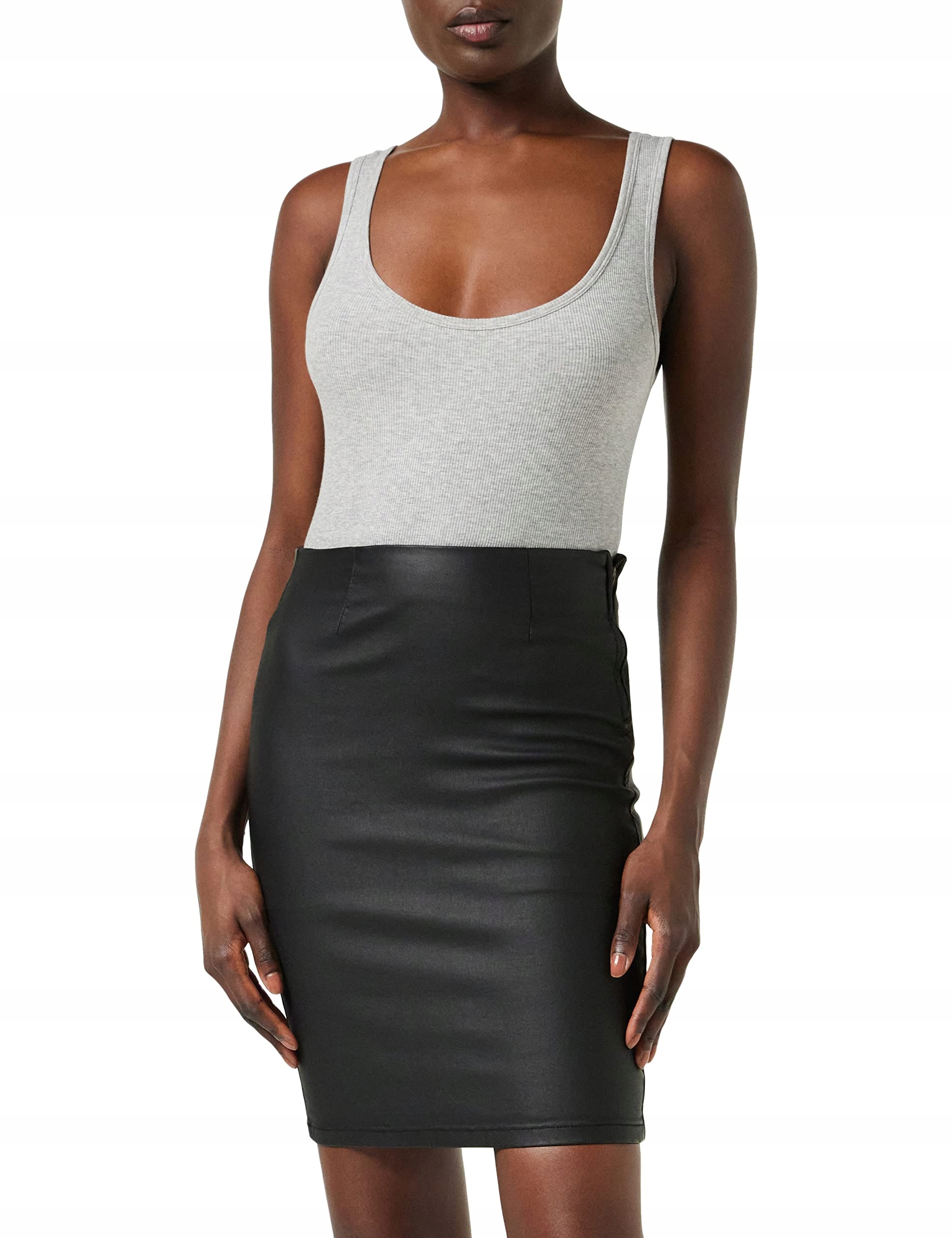 Pieces Sukně Jednoduchá MIDI Tužková Slim Fit XL J9A