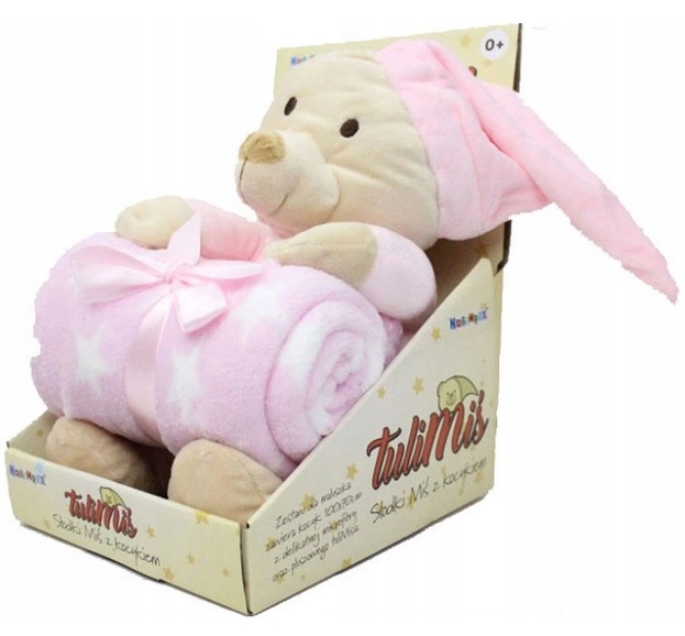 TULIMIŚ MIŚ Z KOCYKIEM PRZYTULANKA KOCYK MASKOTKA Marka NORIMPEX