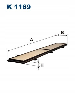 FILTR KABINOWY K 1169 FILTRON Producent części Filtron