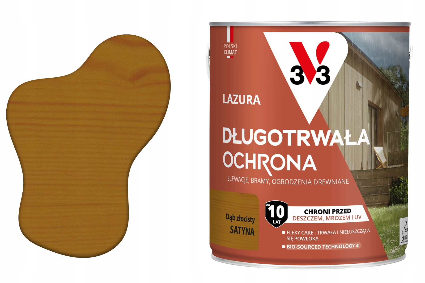 Lazúra 10 rokov ochrany dub zlatý satén 2.5 l V33