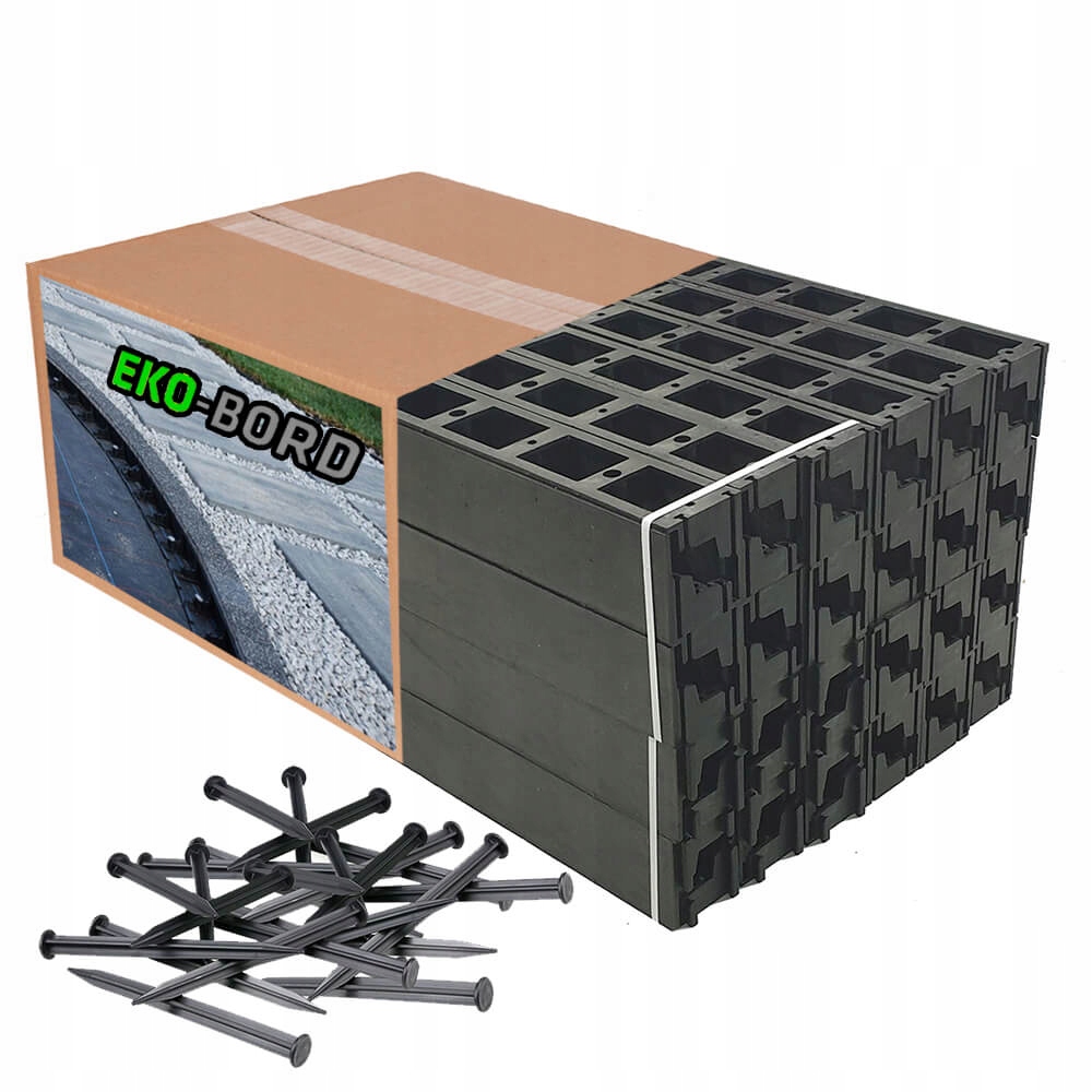 

Obrzeże trawnikowe Ekobord Max 5,8cm 50m+100 kotew
