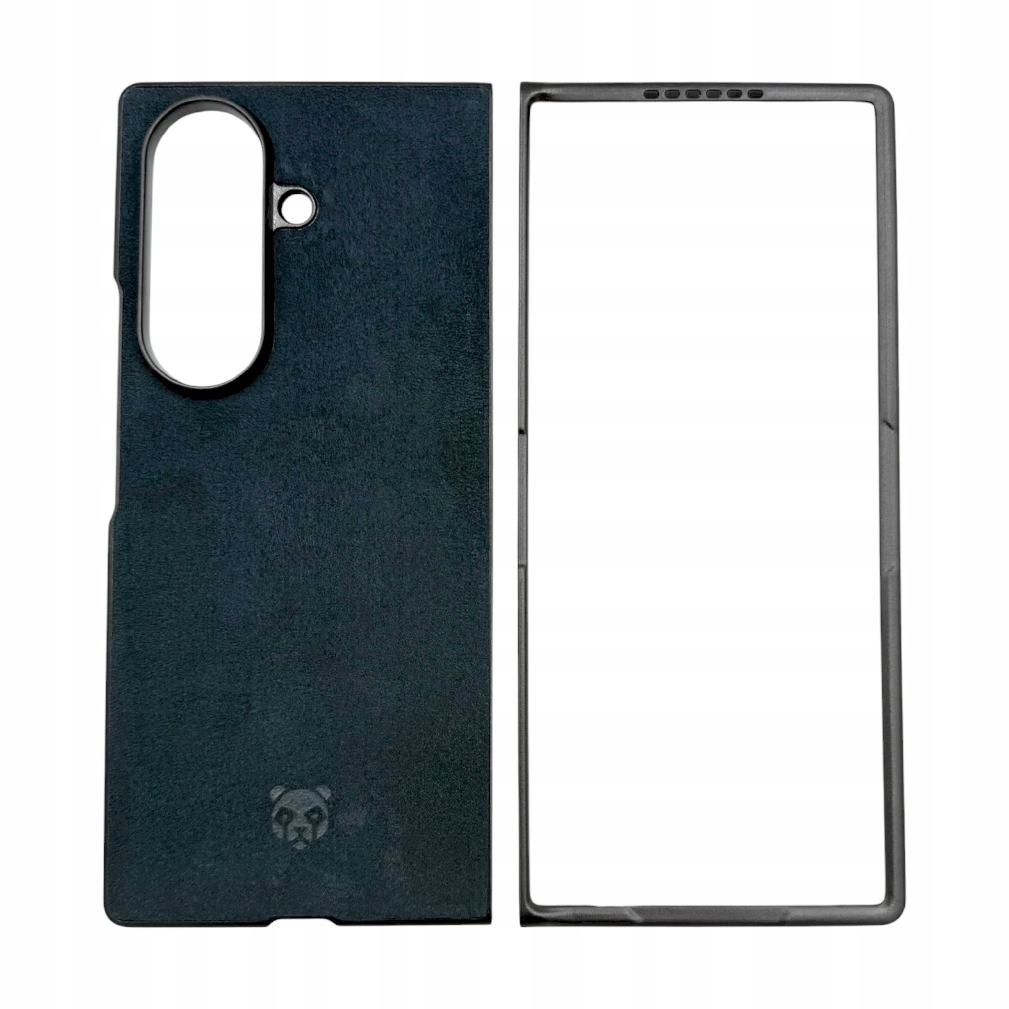 Case Panda Carbon AlcanPanda Modré Pouzdro Alcantara pro Samsung Z Fold 7