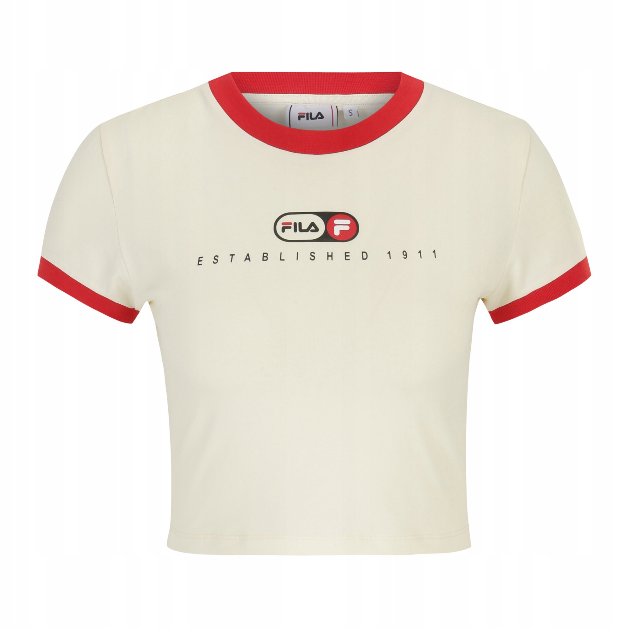 Dámské tričko Fila Luverne Tight Ringer antique white