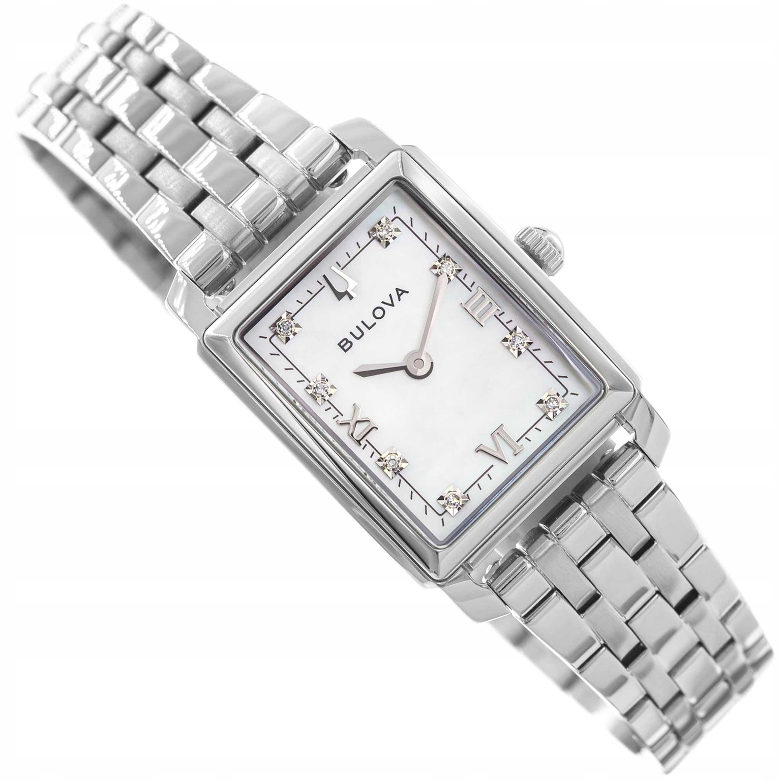 Dámské Hodinky Bulova 96P244 Stříbrný Sutton Na Náramku, Elegantní