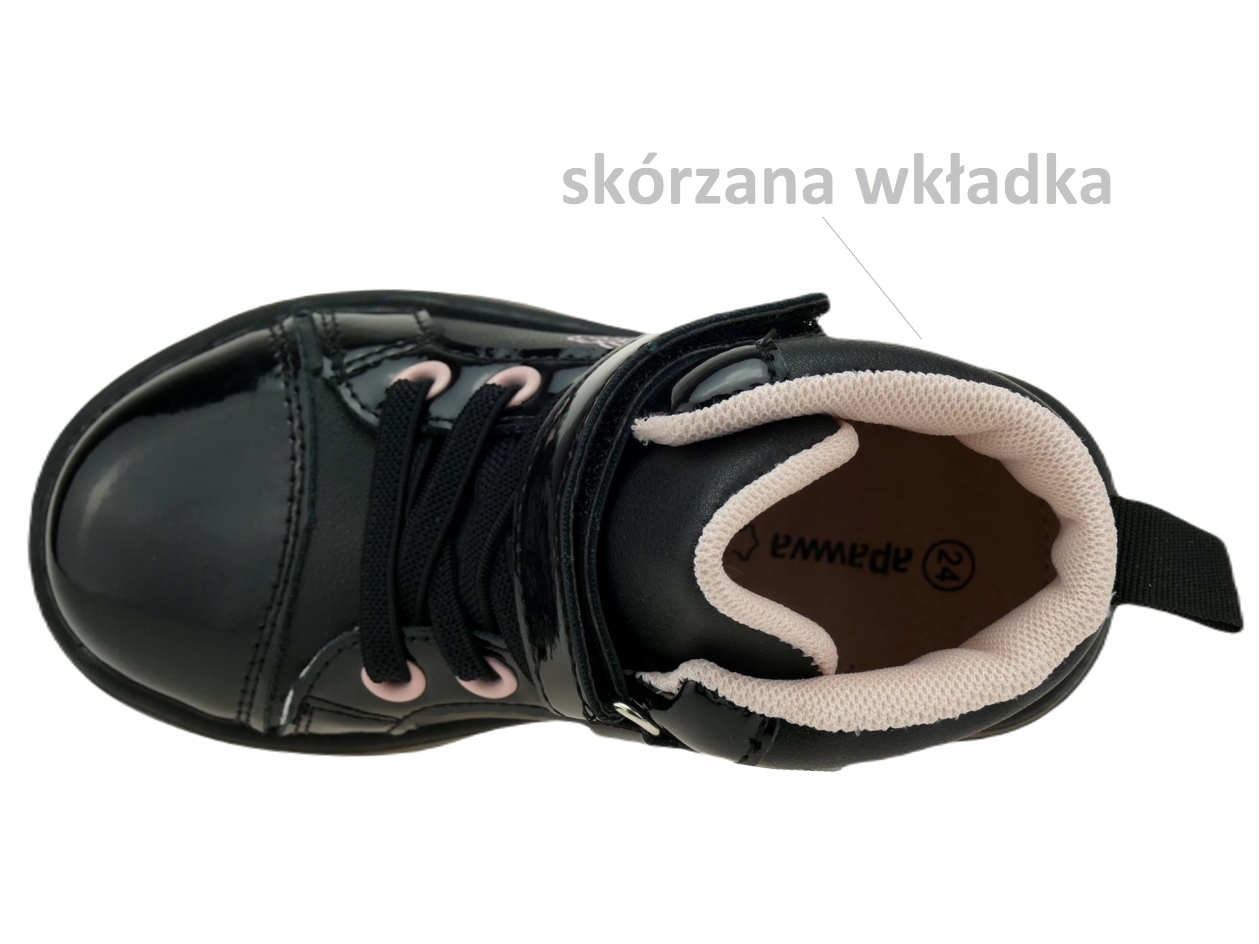 DZIEWCZĘCE TRZEWIKI PÓŁBUTY DZIECIĘCE BOTKI BUTY PRZEJŚCIOWE NA RZEPY R. 21 Płeć dziewczynki