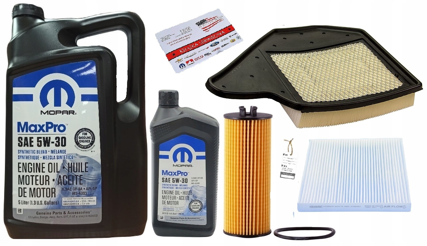 MOPAR 5W30 + TOWN COUNTRY FILTERS 3.6 11-12