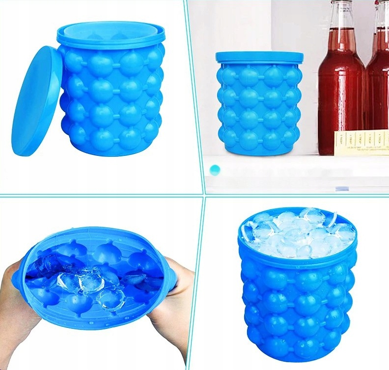 KUBEŁEK DO LODU KOSTKARKA FOREMKA KUBEK SILIKONOWY Rodzaj forma do lodu