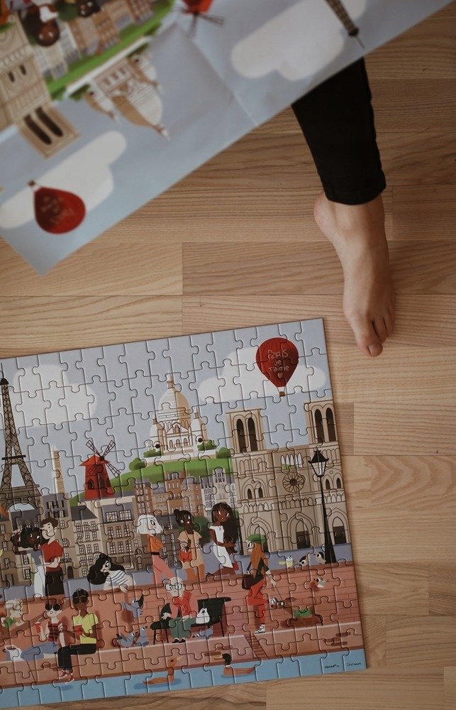 Puzzle w walizce Paryż 200 el. 7+ Janod Wiek dziecka 7 lat +