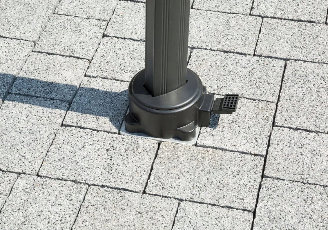 Podstawa parasola ogrodowego Schneider 897-00 srebrna Materiał wykonania metal