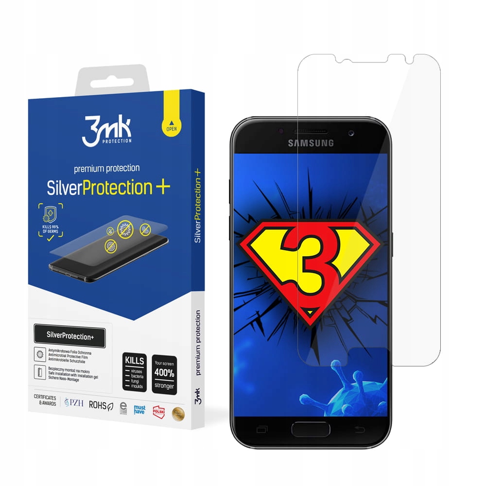 

Folia na cały ekran do Samsung Galaxy A3 2017 3mk