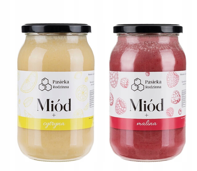 Levně Med s malinou Med s citronem 1150 g Polské medy