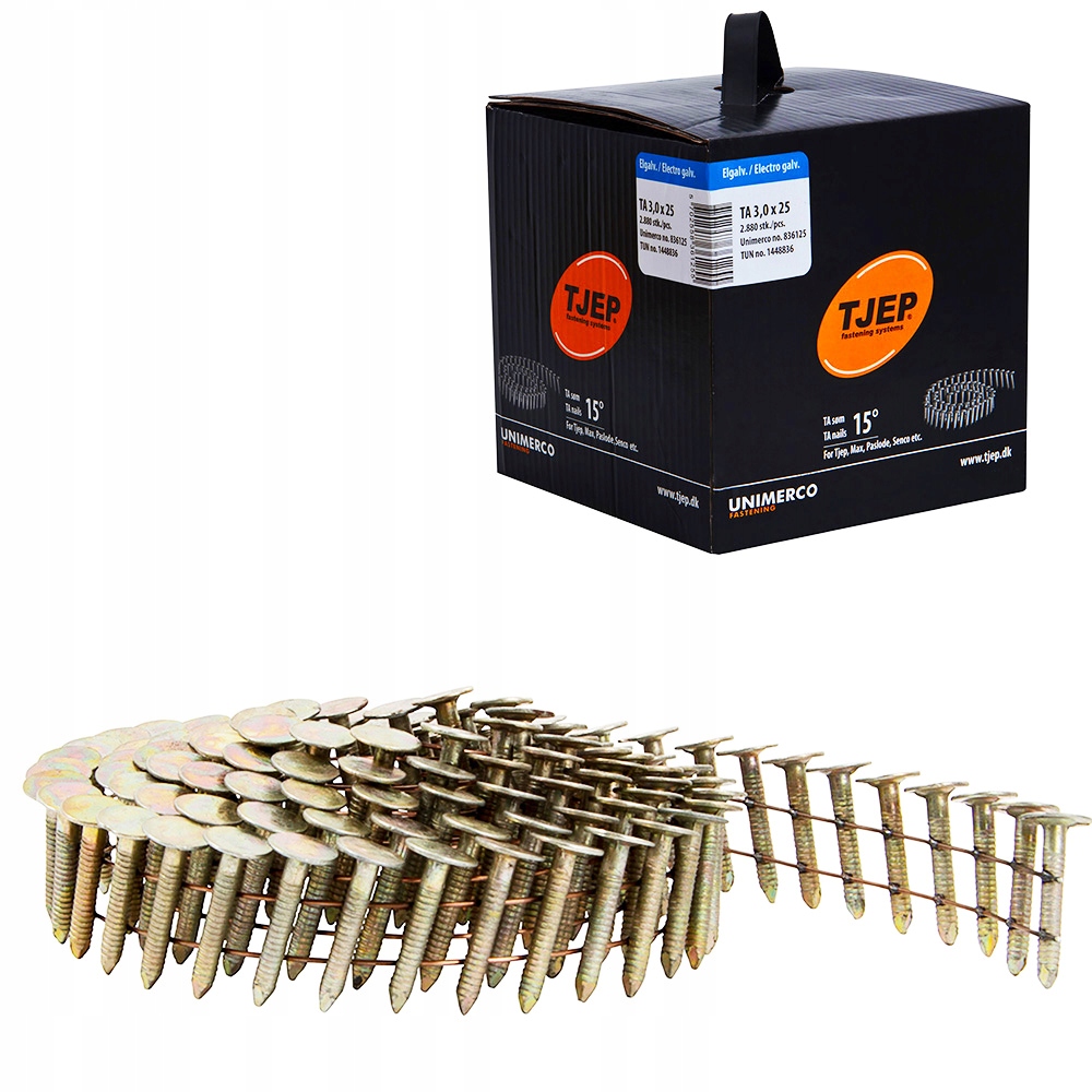 Bubnové Papové Hřebíky Tjep 3,0X25 Ring 2880ks R