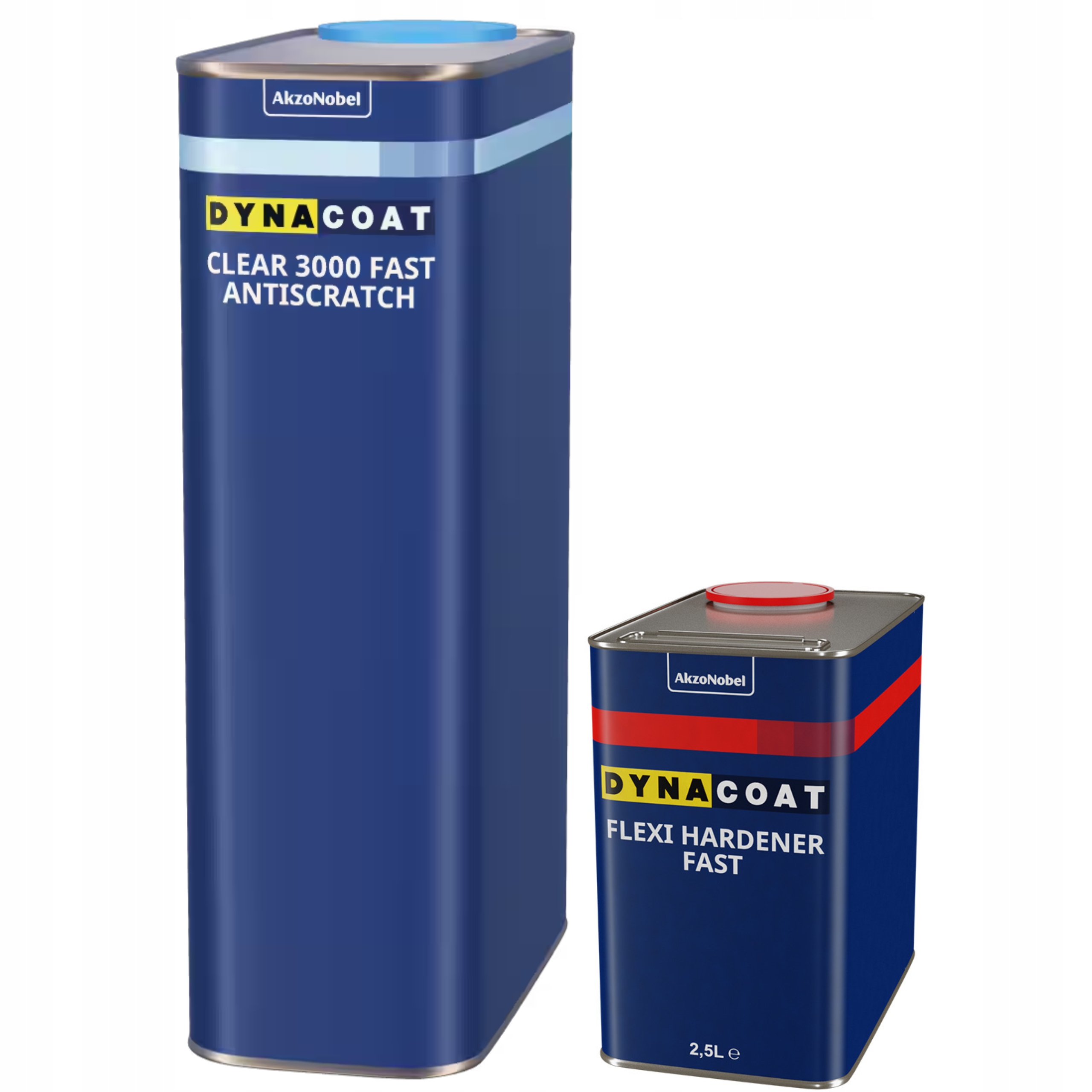 Bezfarebný Lak Dynacoat Clear 3000 Fast Antiscratch 7,5 l Rychly Komplet