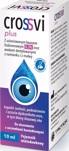 

Crossvi Plus nawilżające krople do oczu, 10 ml