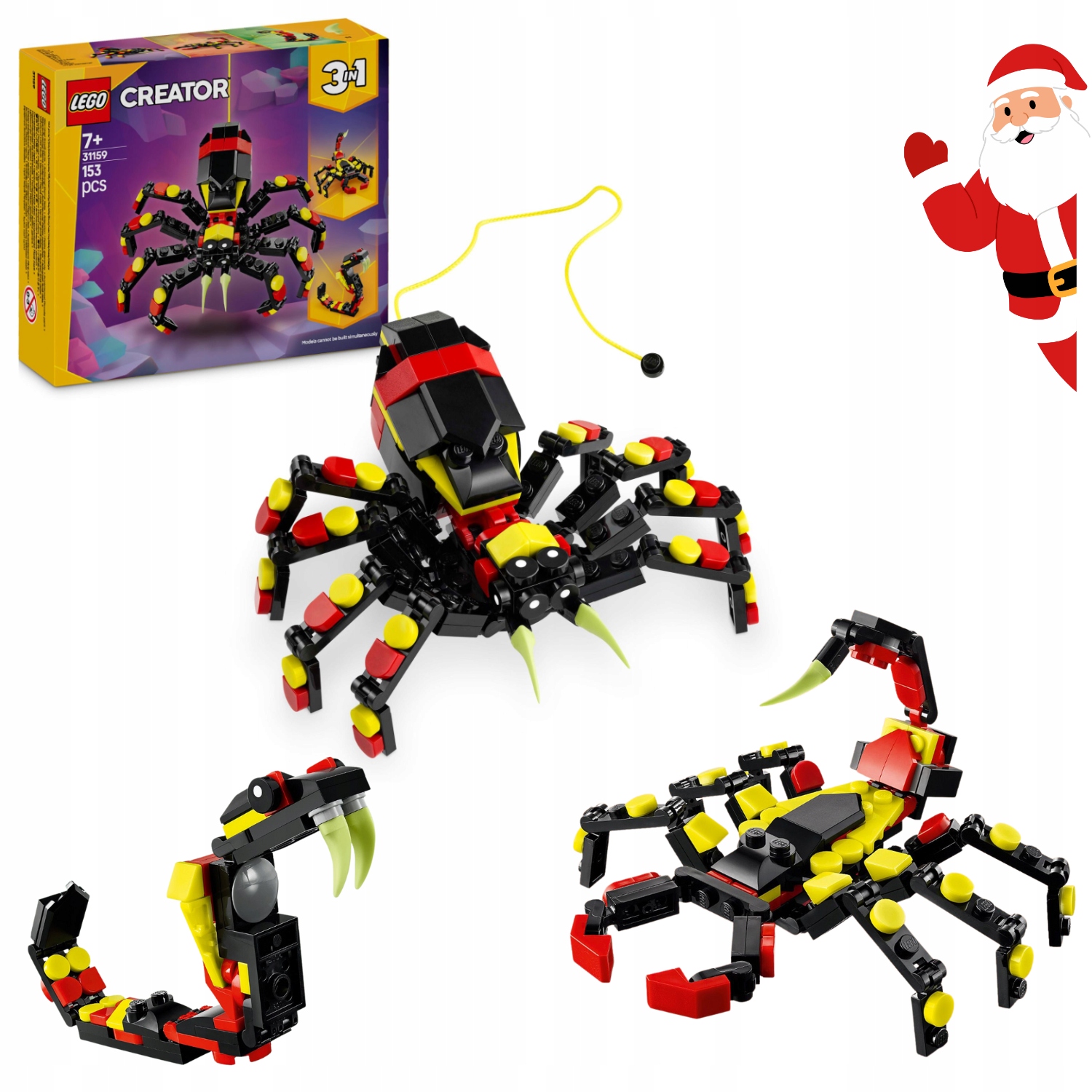 Klocki Lego Creator 3 W 1 Dzikie Zwierzęta Niezwykły Pająk 31159 Dla Dzieci