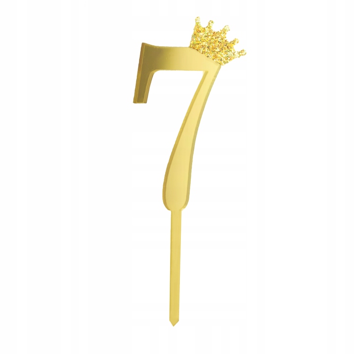 

Toppery na tort złota cyfra 7