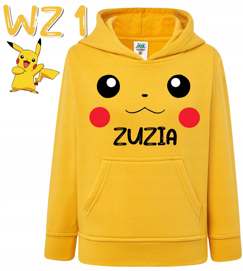 BLUZA DZIECIĘCA 7-8 PIKACHU POKEMON PREZENT Y5 Marka JHK