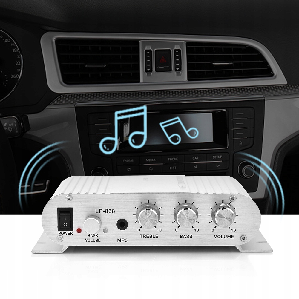 MINI HIFI 2.1 AMPLITUNER WZMACNIACZ MOCY STEREO Stan opakowania oryginalne