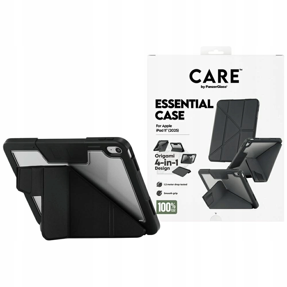 Puzdro Care by PanzerGlass Y fold pre iPad 11" 2025 (11. generácia) čierne