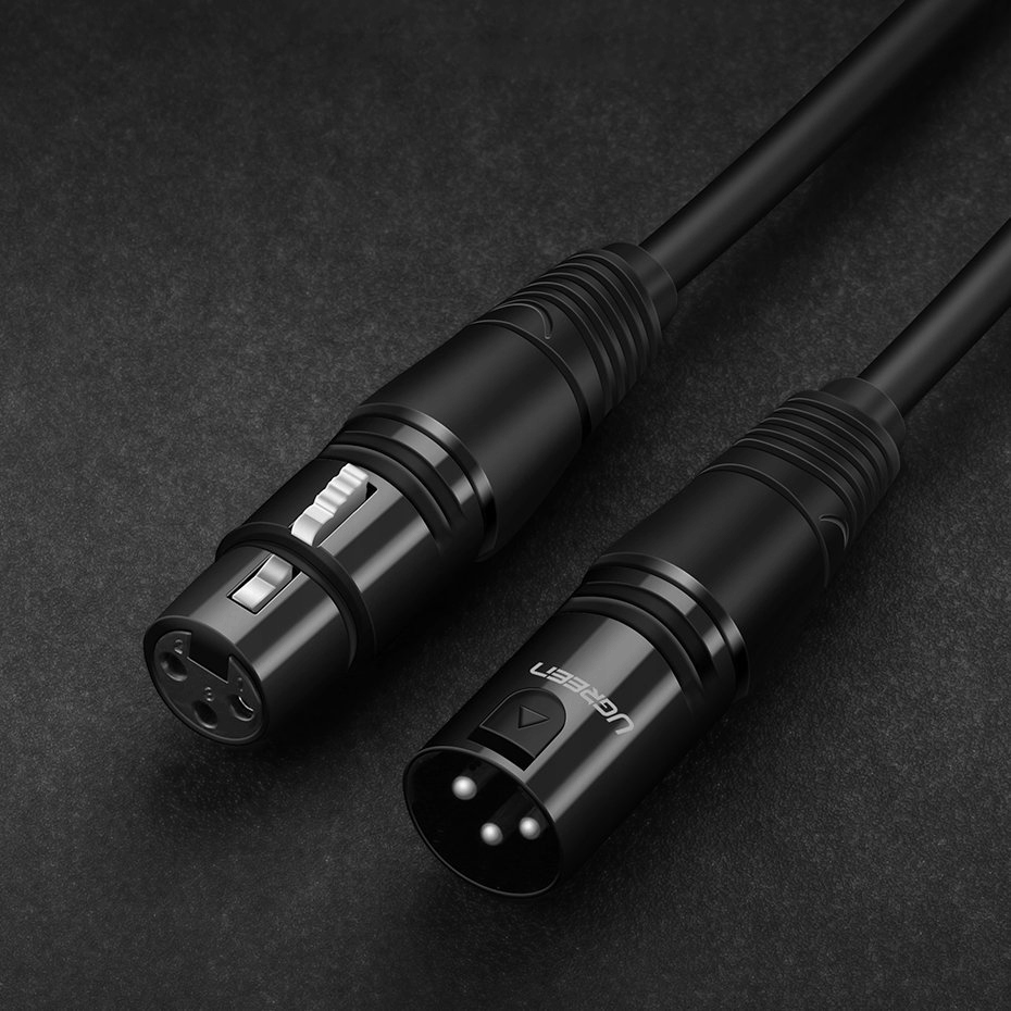 UGREEN KABEL PRZEWÓD AUDIO DO MIKROFONU INSTRUMENTÓW PRZEDŁUŻACZ XLR 2m Typ kabel