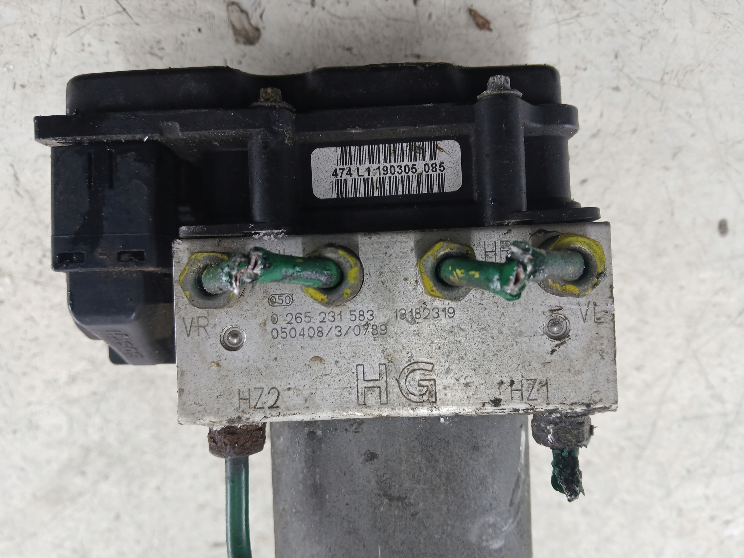 OPEL CORSA C Servofreno ABS 13182319 0265800443