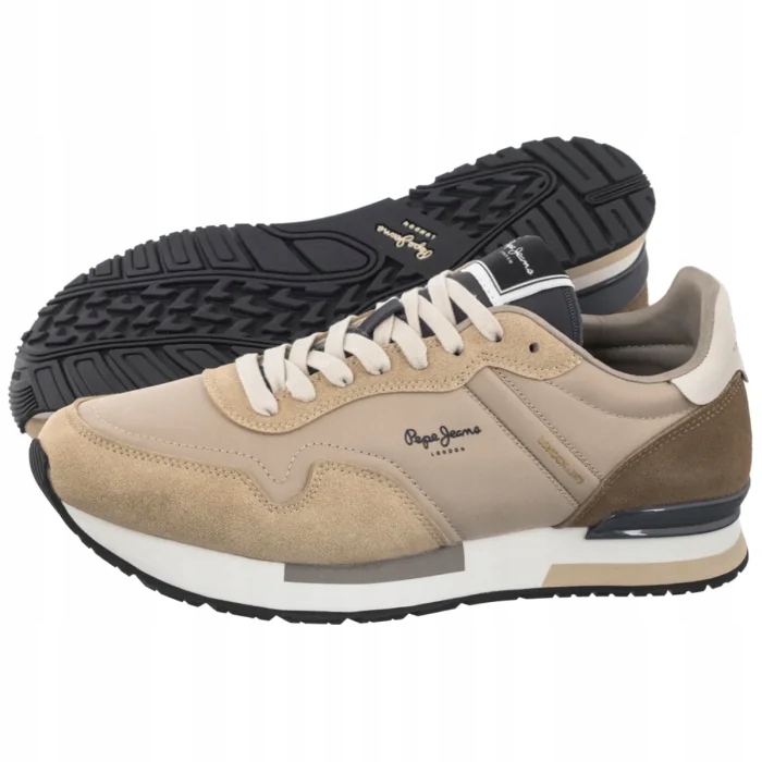Pánské tenisky Pepe Jeans Hailon Basic Beige PMS400037 Béžová