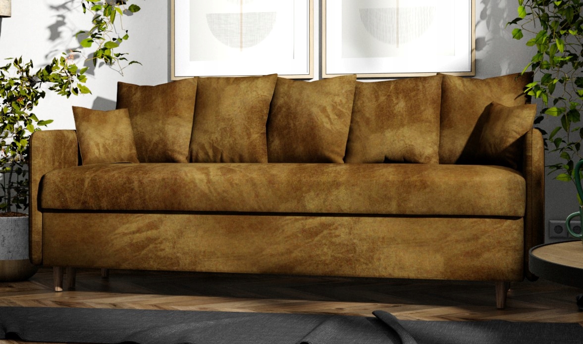 

Kanapa Malo Slim mała rozkładana sofa pojemnik