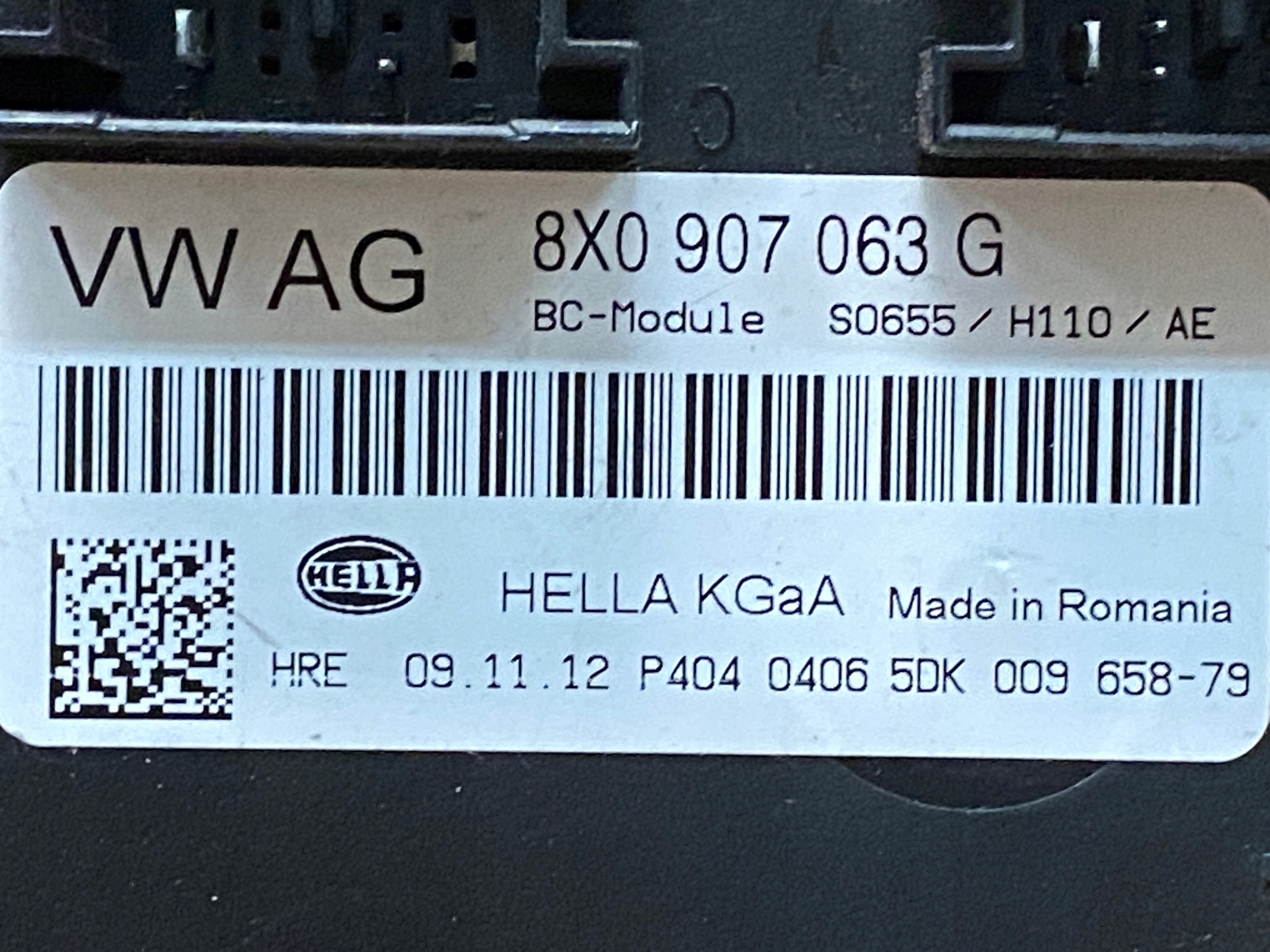 AUDI A1 Q3 control unit BORDNETZ 8X0907063G