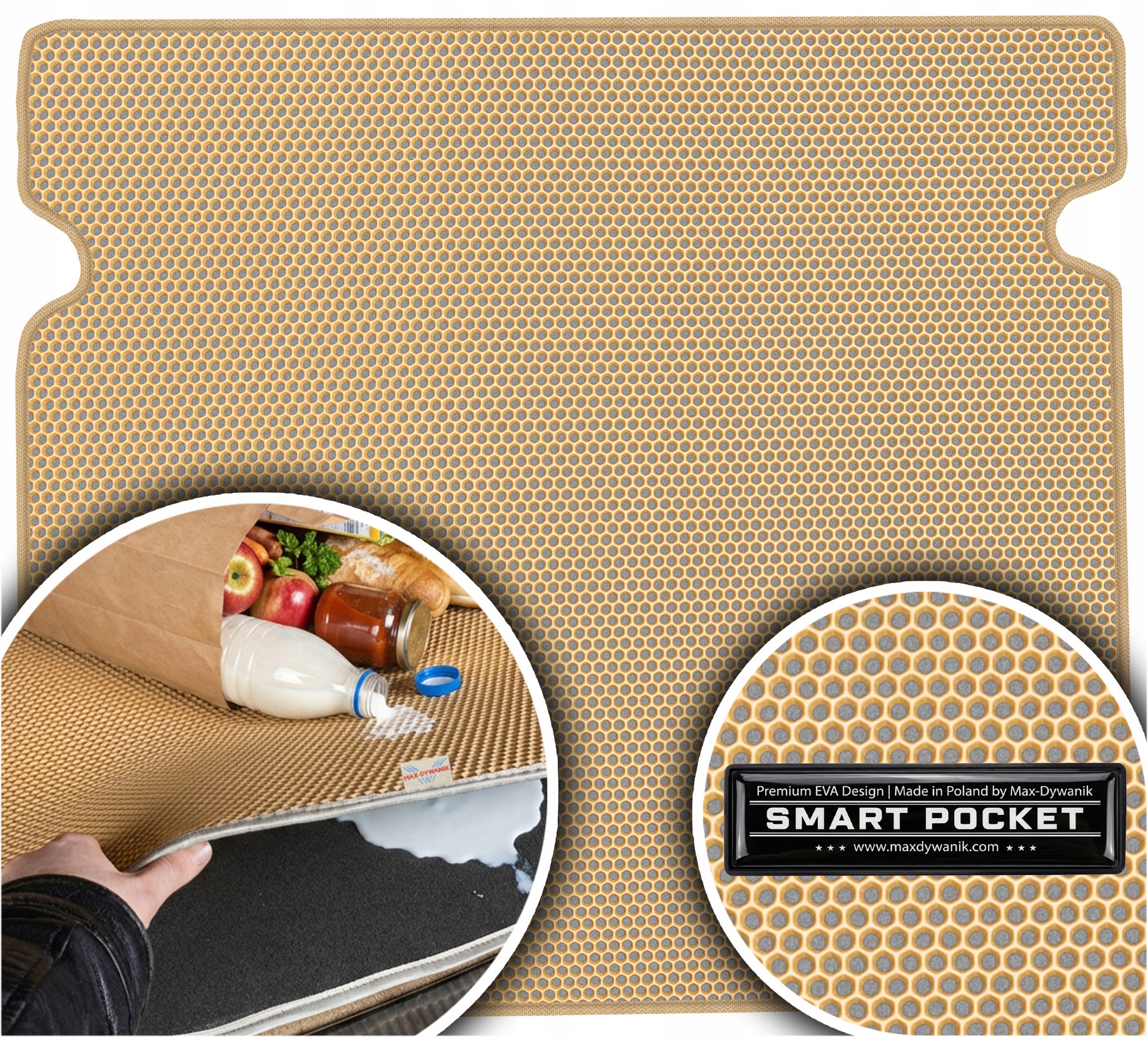 Fiat Stilo Kombi 2001-2007 Vložka batožinového priestoru Eva Smart Pocket Béžová