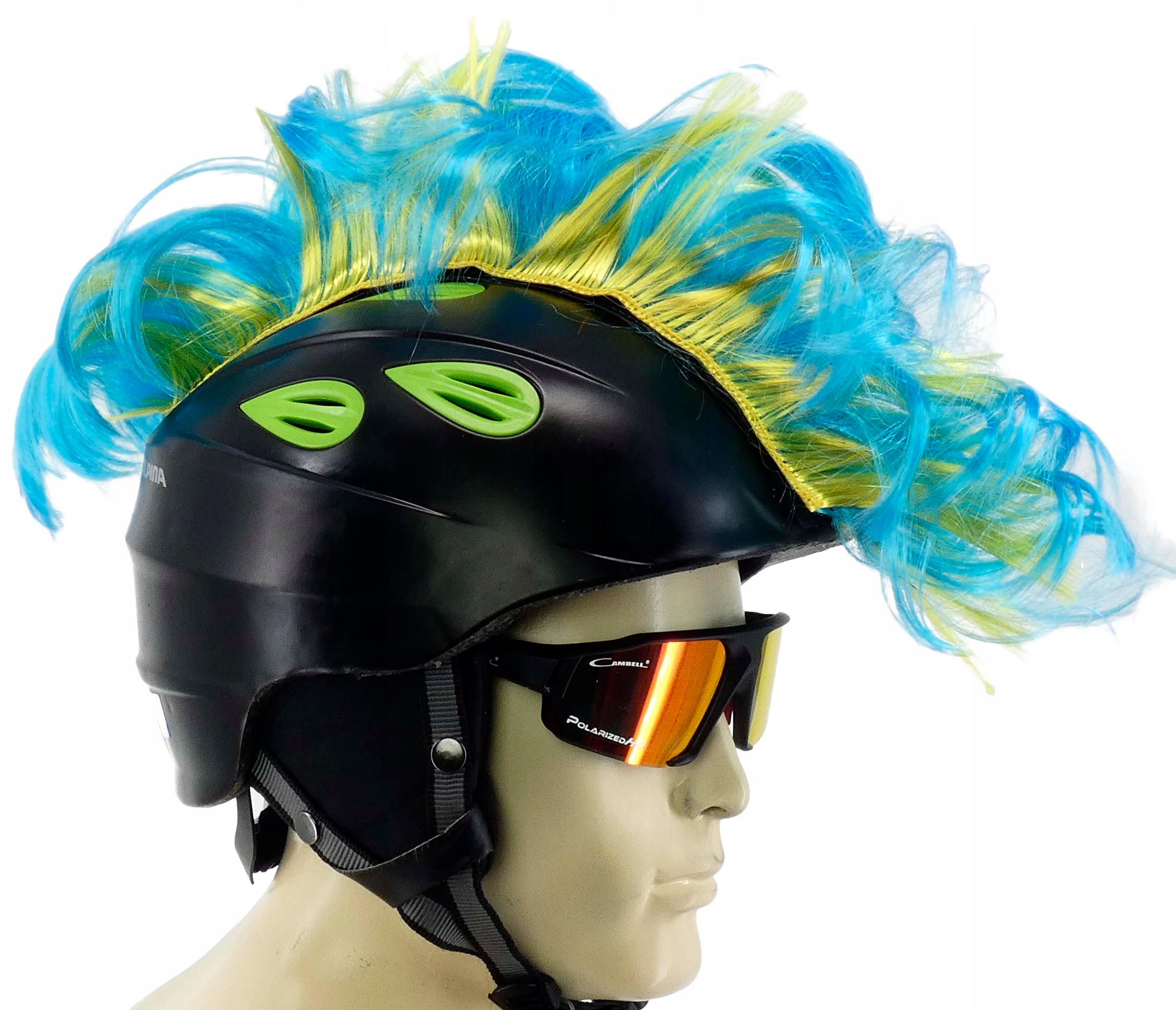 NAKLEJKA OZDOBA DEKORACYJNA IROKEZ NA KASK MOTOCYKLOWY ROWEROWY NIEBIESKA