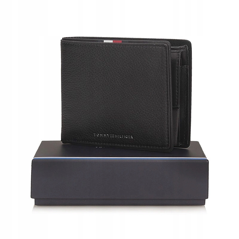 Černá klasická pánská peněženka Tommy Hilfiger AM0AM13740 Bds
