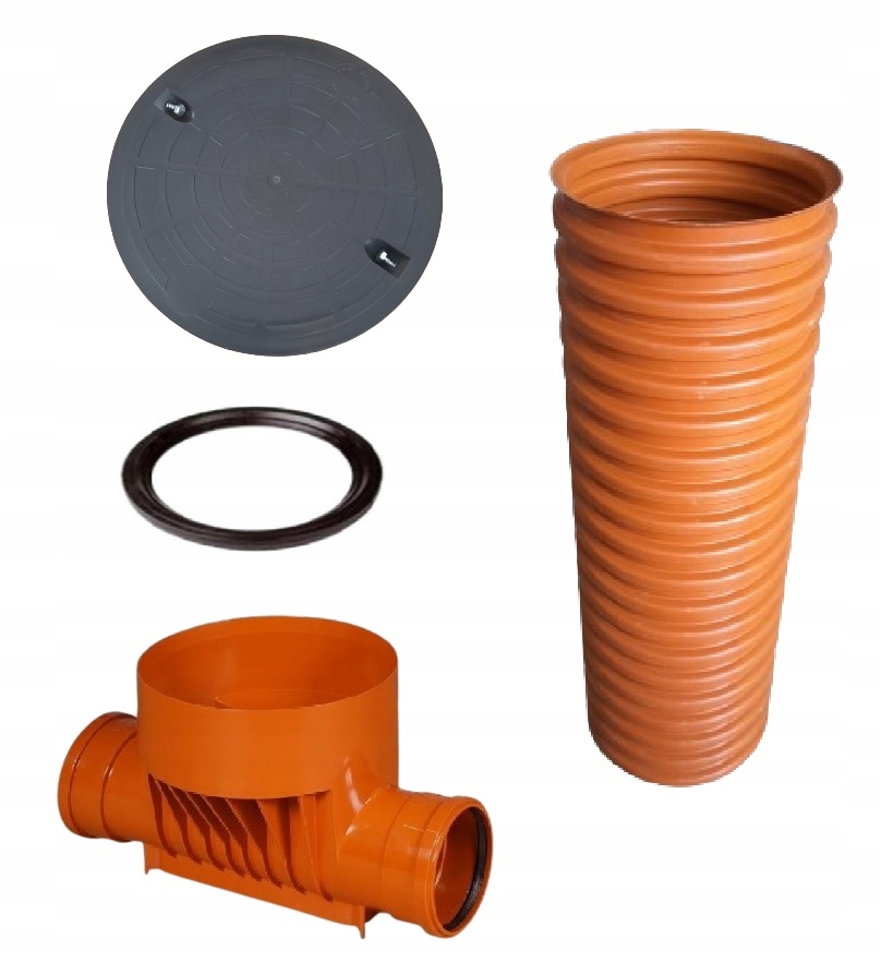 Kineta Priechodná studňa pre vrúbkovanú rúrku 315/160, tesnenie súčasťou balenia