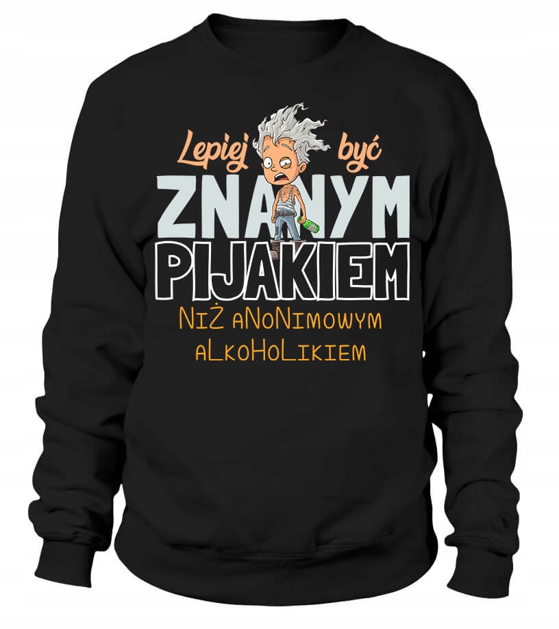 Pánská Mikina Lepší je být známým opilcem M Černý Dárek pro chlapa chlapce