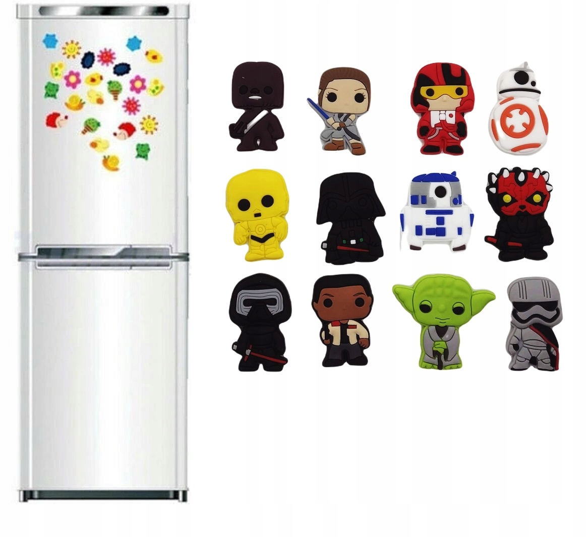 

Magnesy na lodówkę tablicę zestaw star wars 12szt.