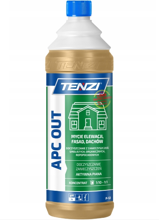 PŁYN DO CZYSZCZENIA DACHÓW, ELEWACJI, POSADZEK APC OUT TENZI P12