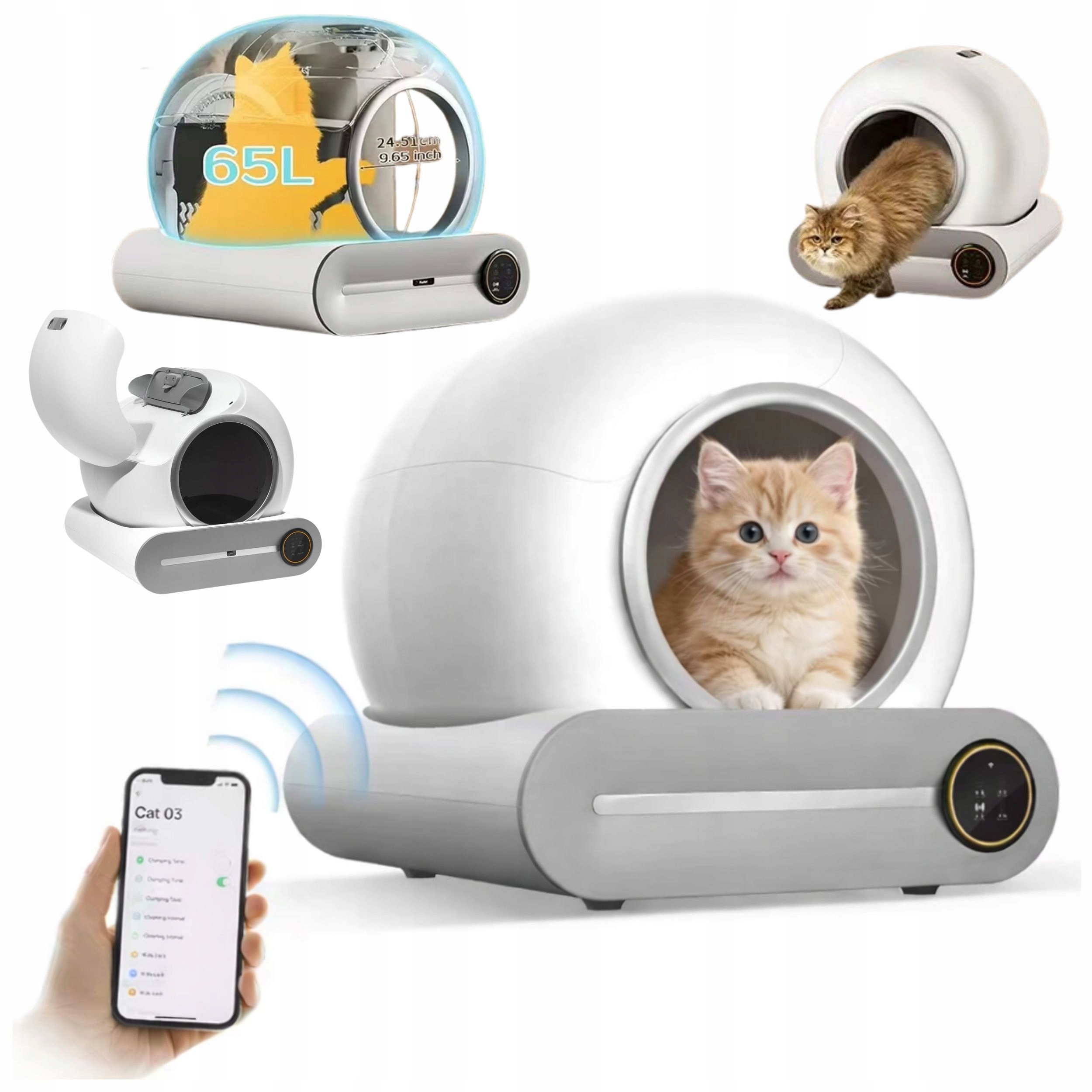 Toaleta Pro Kočky Smart Wifi – 15 Dnů Svobody Od Čištění