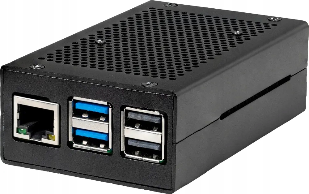 JOY-IT Aluminiowa Obudowa z Aktywnym Chłodzeniem, RB-AlucaseP5-01B, do Raspberry Pi 5