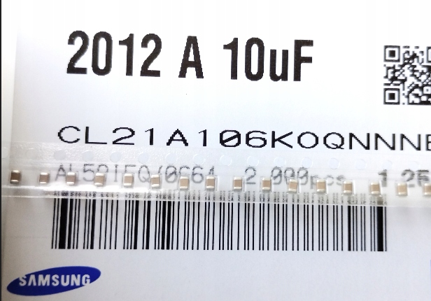 [25szt] 10uF 16V X5R 10% 0805 Kondensator ceramiczny Smd