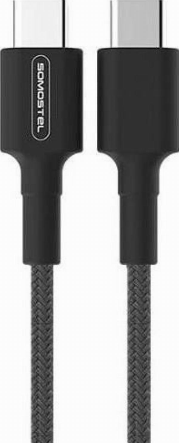 Kabel Somostel SMS-BW05 Typ-C do Typ-C 18W 9V 2A 1m czarny