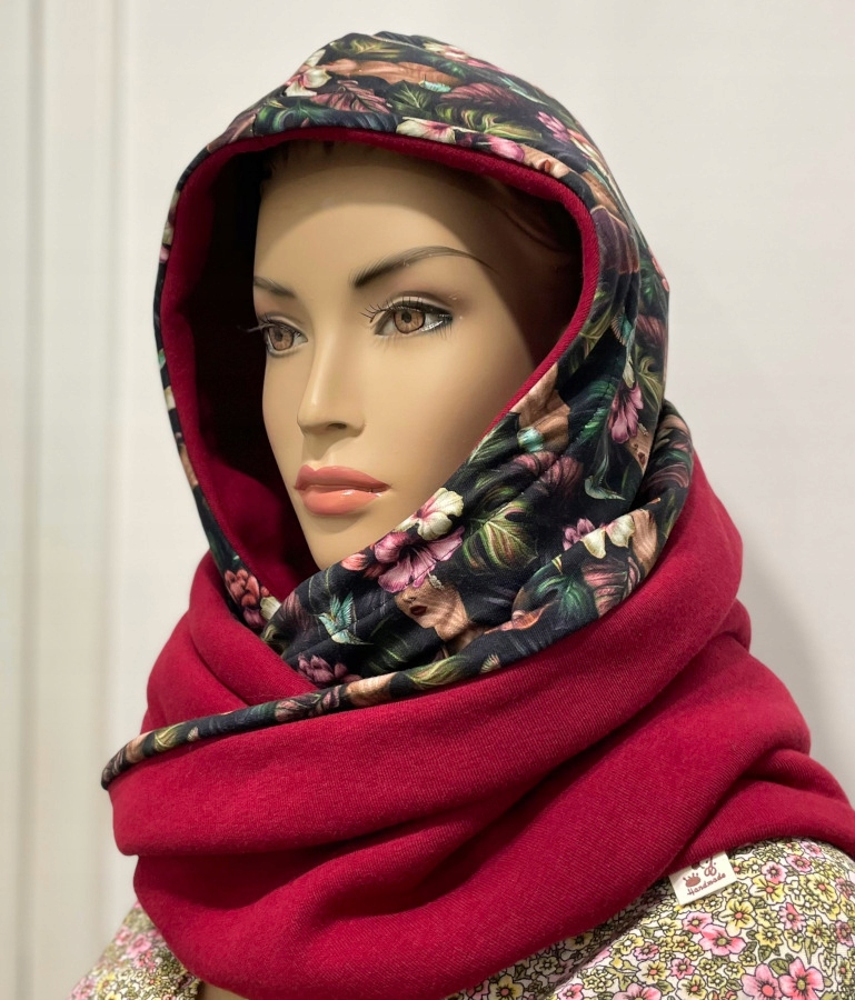 Nákrčník Kapuce komíno kapuce Polský oboustranná