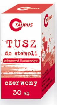 Tusz do stempli 30 ml czerwony Pojemność 30 ml