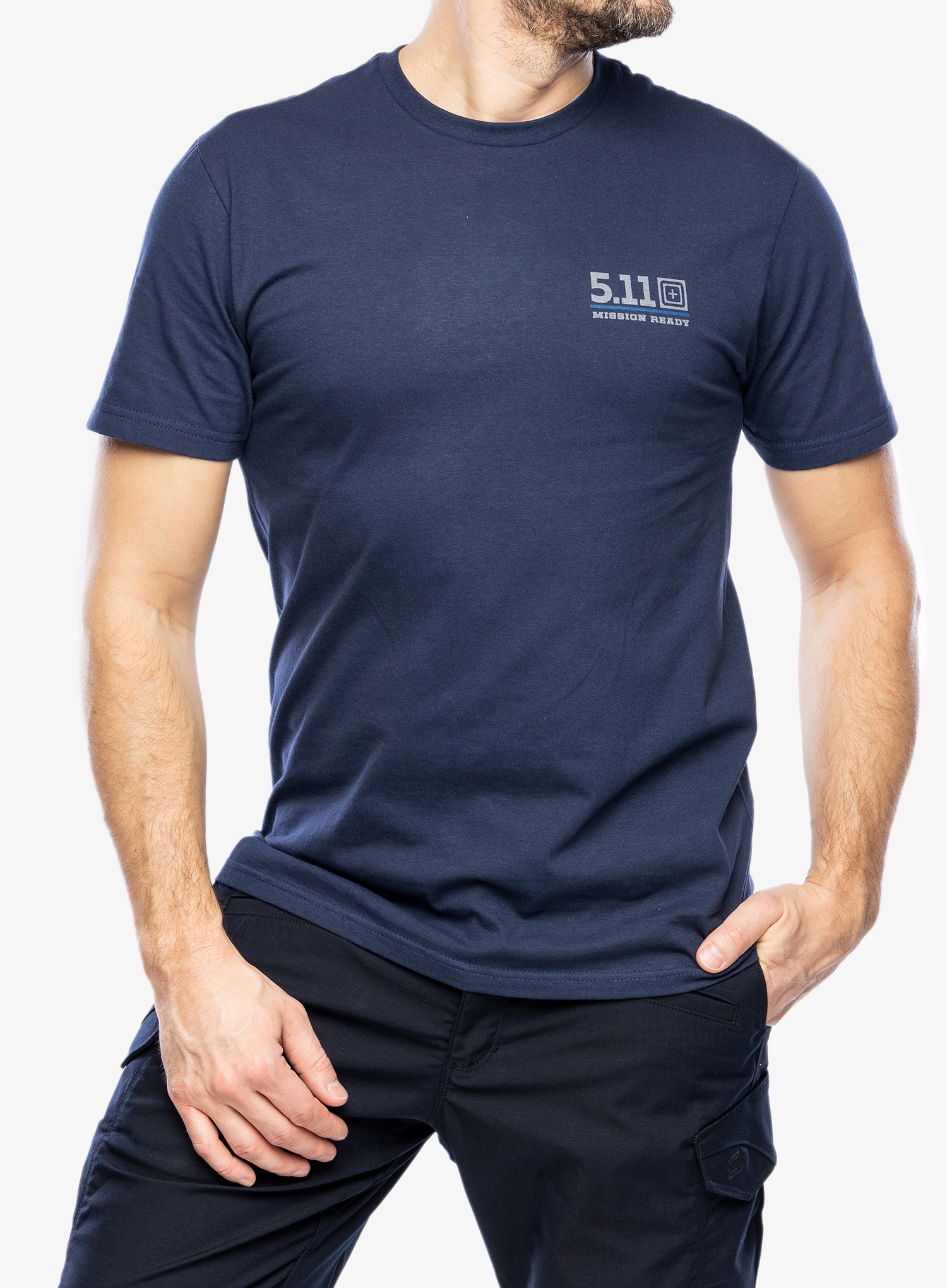 Bavlněné tričko 5.11 Emea Mission Ready S/s Tee navy S