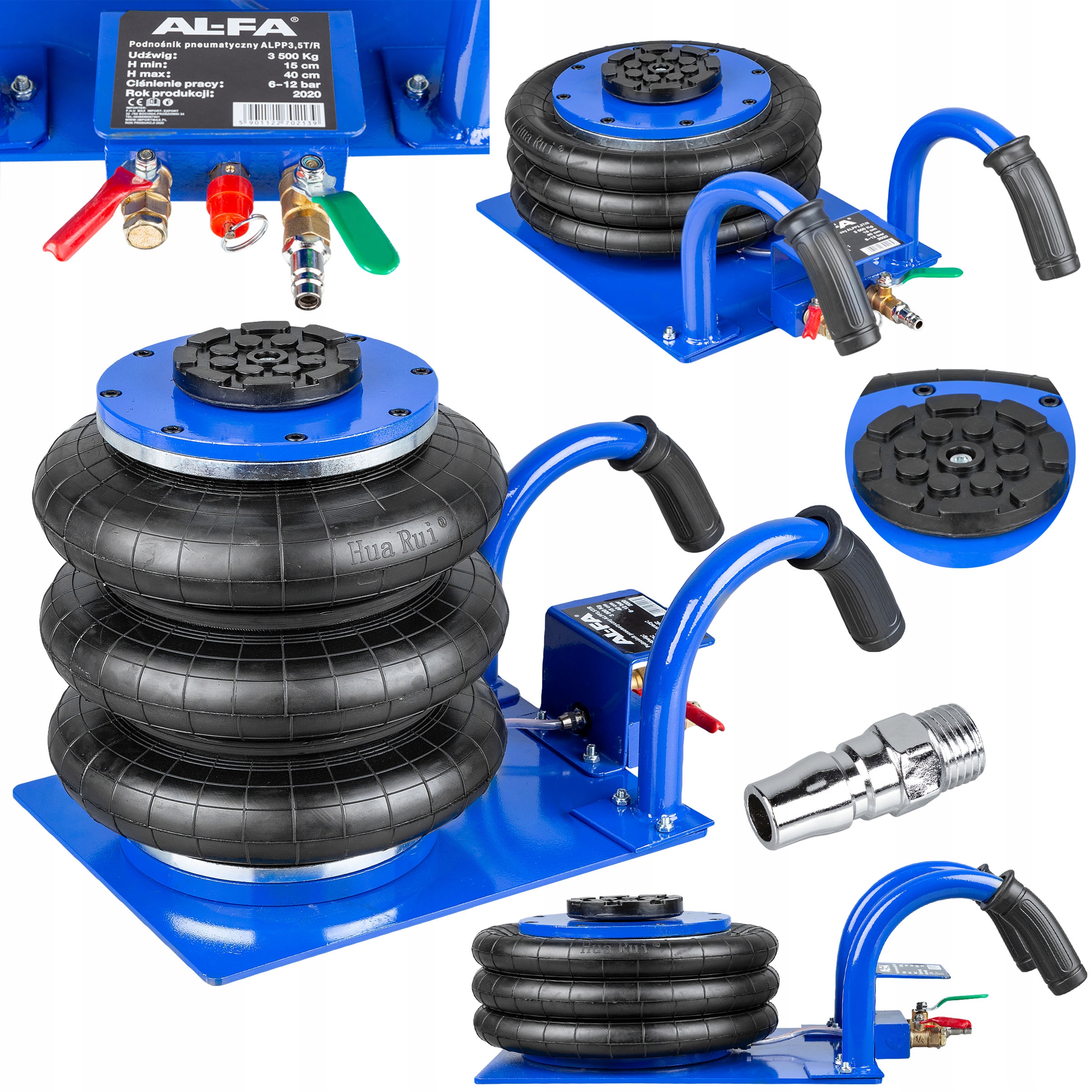 PODNOŚNIK PNEUMATYCZNY BAŁWANEK PODUSZKA 3,5T SAMOCHODOWY LEWAREK 3500 KG