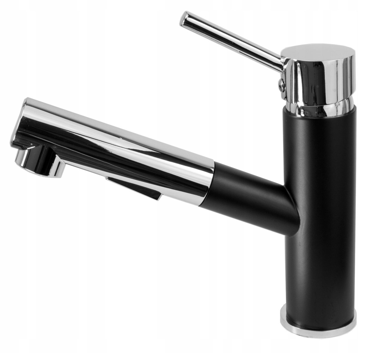 Čierna Výsuvná Kuchynská Batéria Do Umývadla