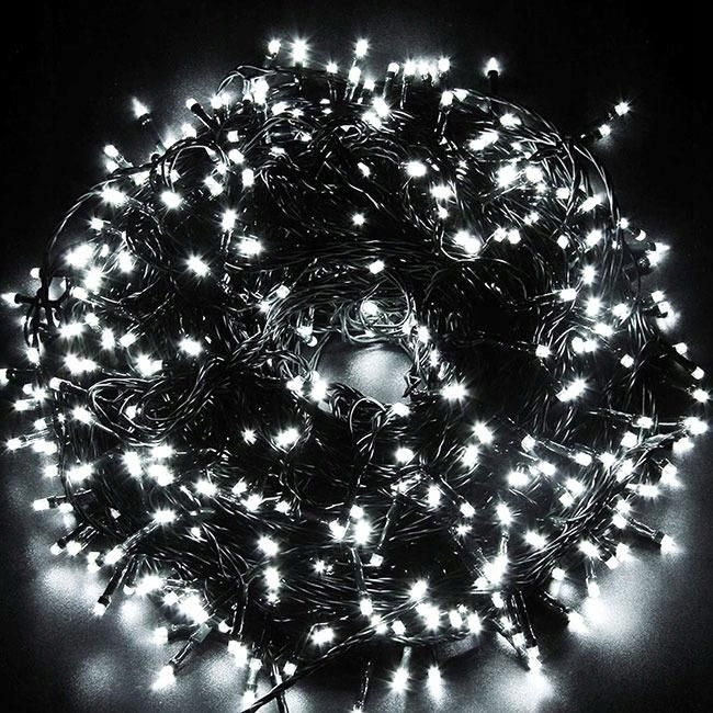 Vánoční Osvětlení Na Stromeček 500 Led Spojovací Bílá Studená
