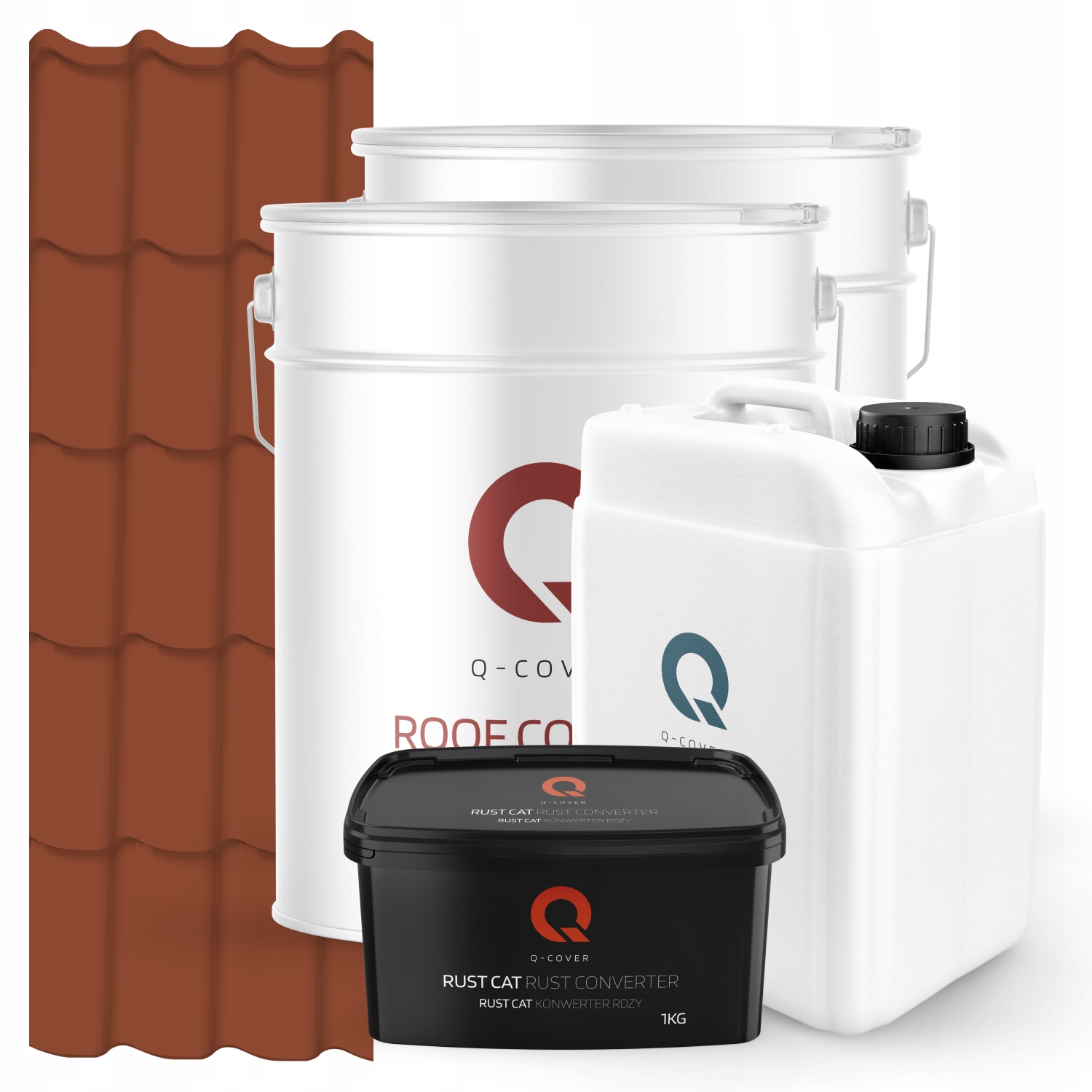 Farba Na Kovovú Strechu Tehlová Sada Ral 8004 74 m2 Satén