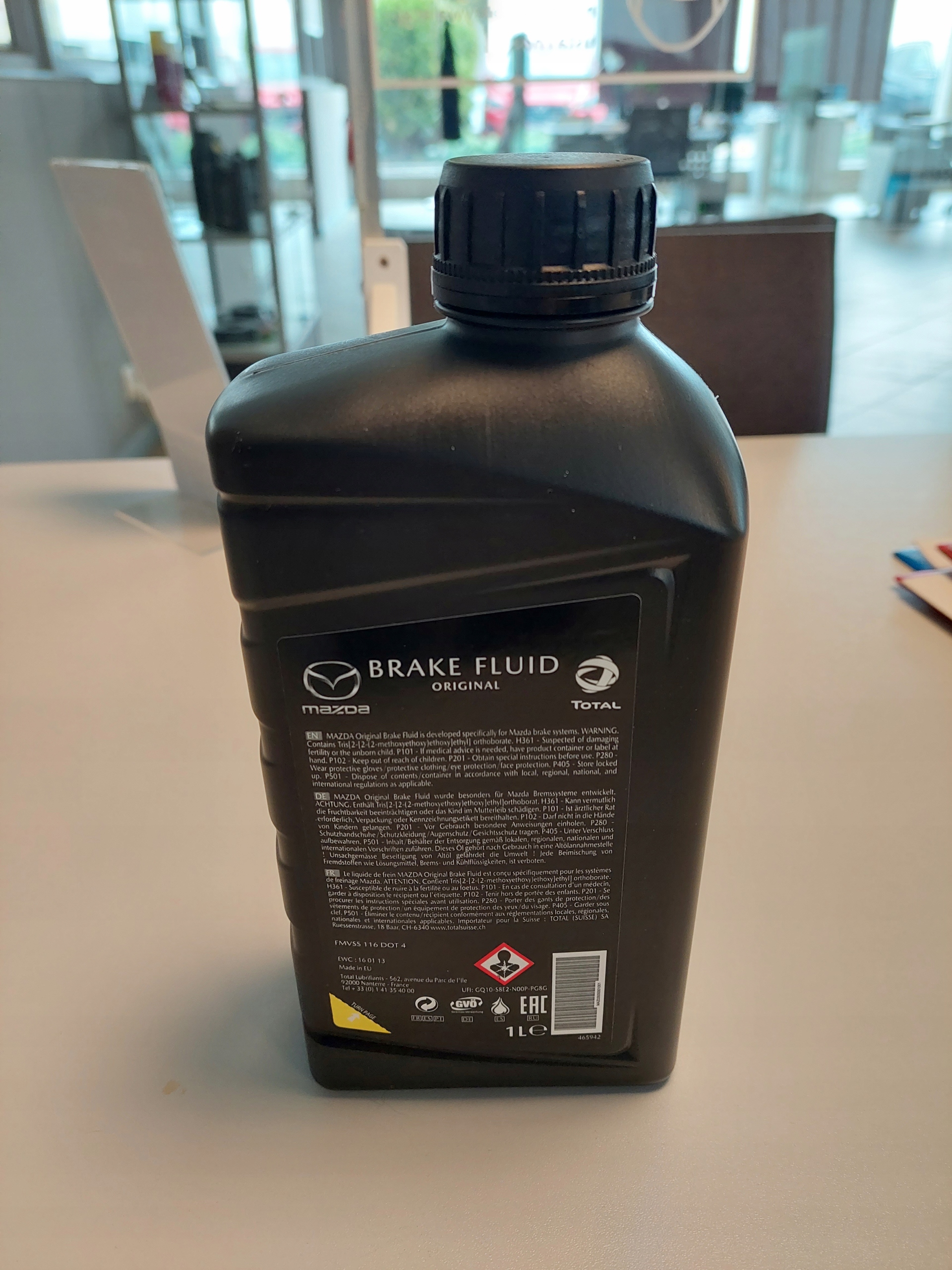 PŁYN HAMULCOWY OE MAZDA BRAKE FLUID DOT 4 EAN (GTIN) 89764565