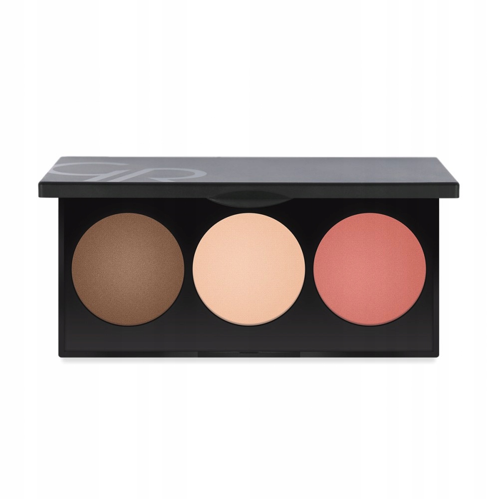 

Golden Rose Metaliczna paleta do twarzy 3 w 1