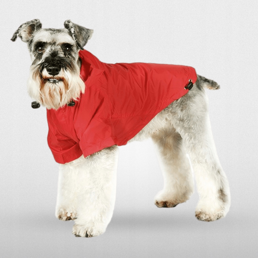 Lehká Dešťová Bunda Pro Psa Červená Urban Pup S